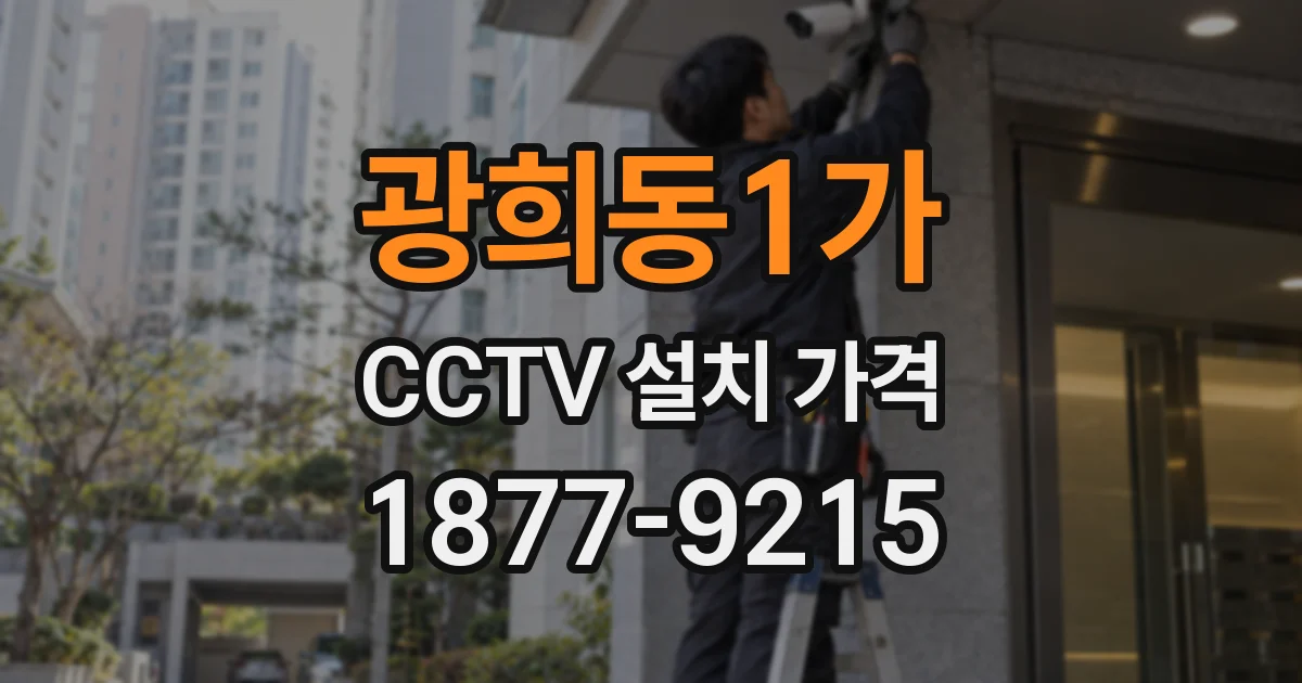 광희동1가 CCTV 설치 가격