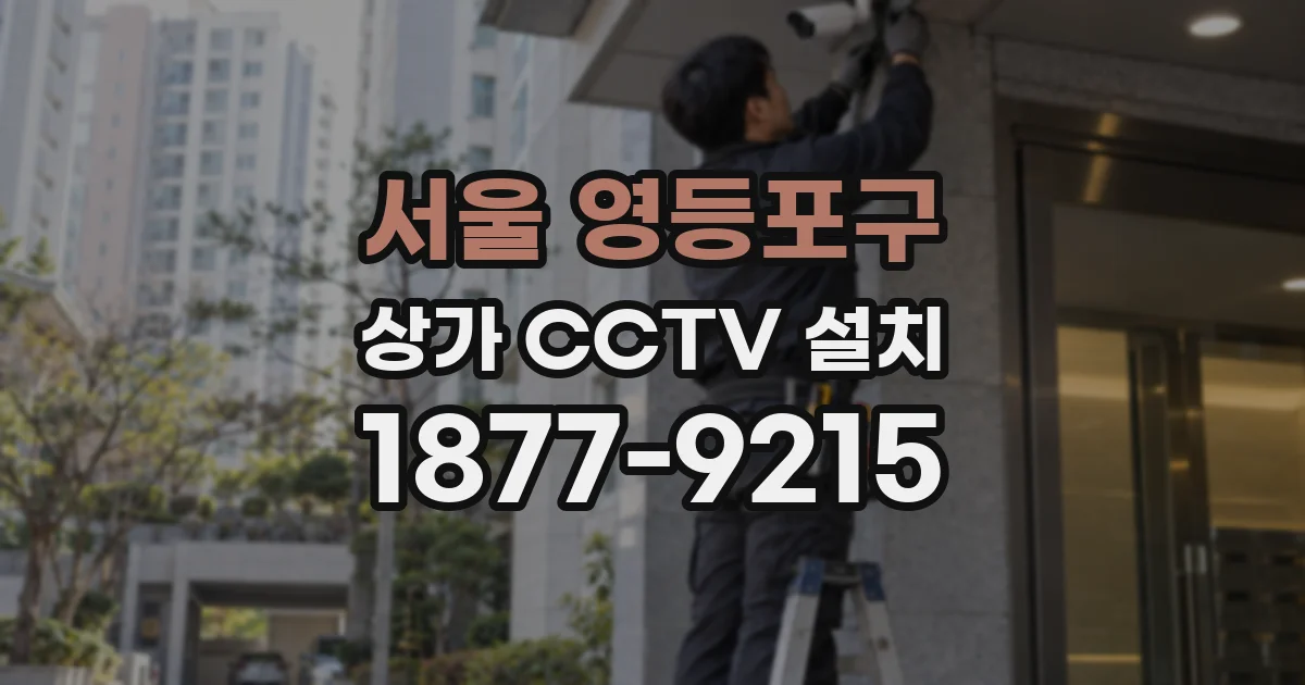 서울 영등포구 상가 CCTV 설치