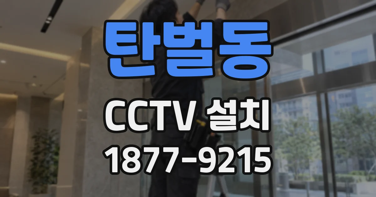 탄벌동 CCTV 설치