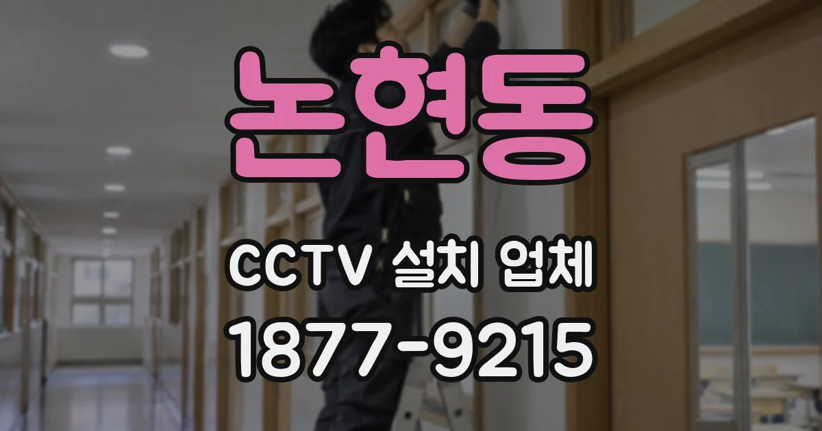 논현동 CCTV 설치 업체