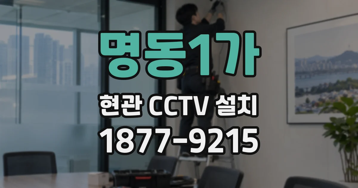 명동1가 현관 CCTV 설치