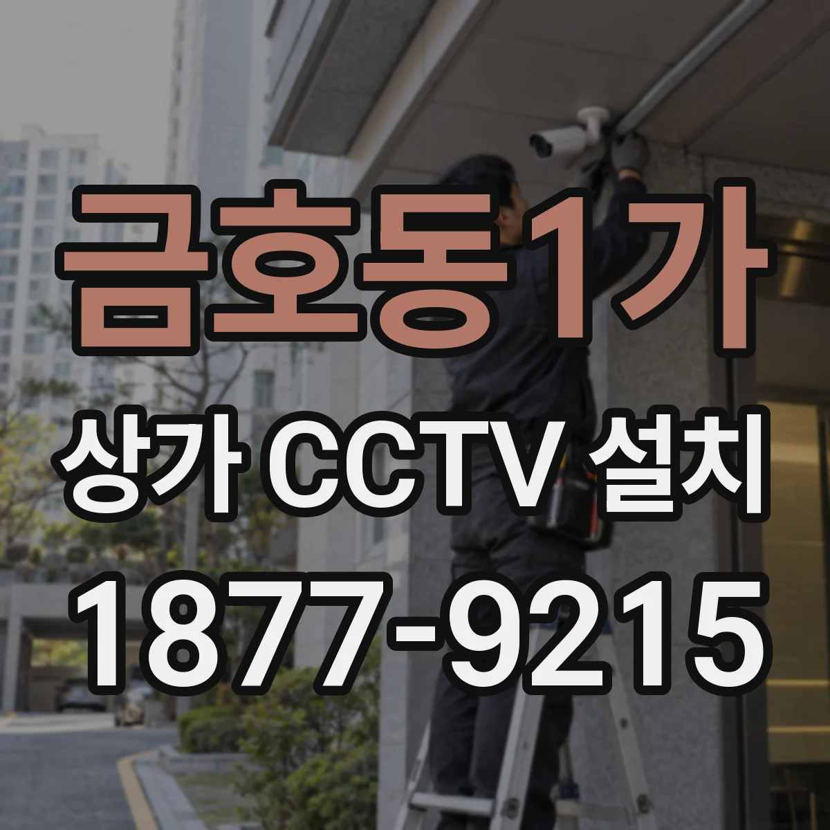 금호동1가 상가 CCTV 설치
