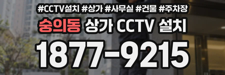숭의동 상가 CCTV 설치