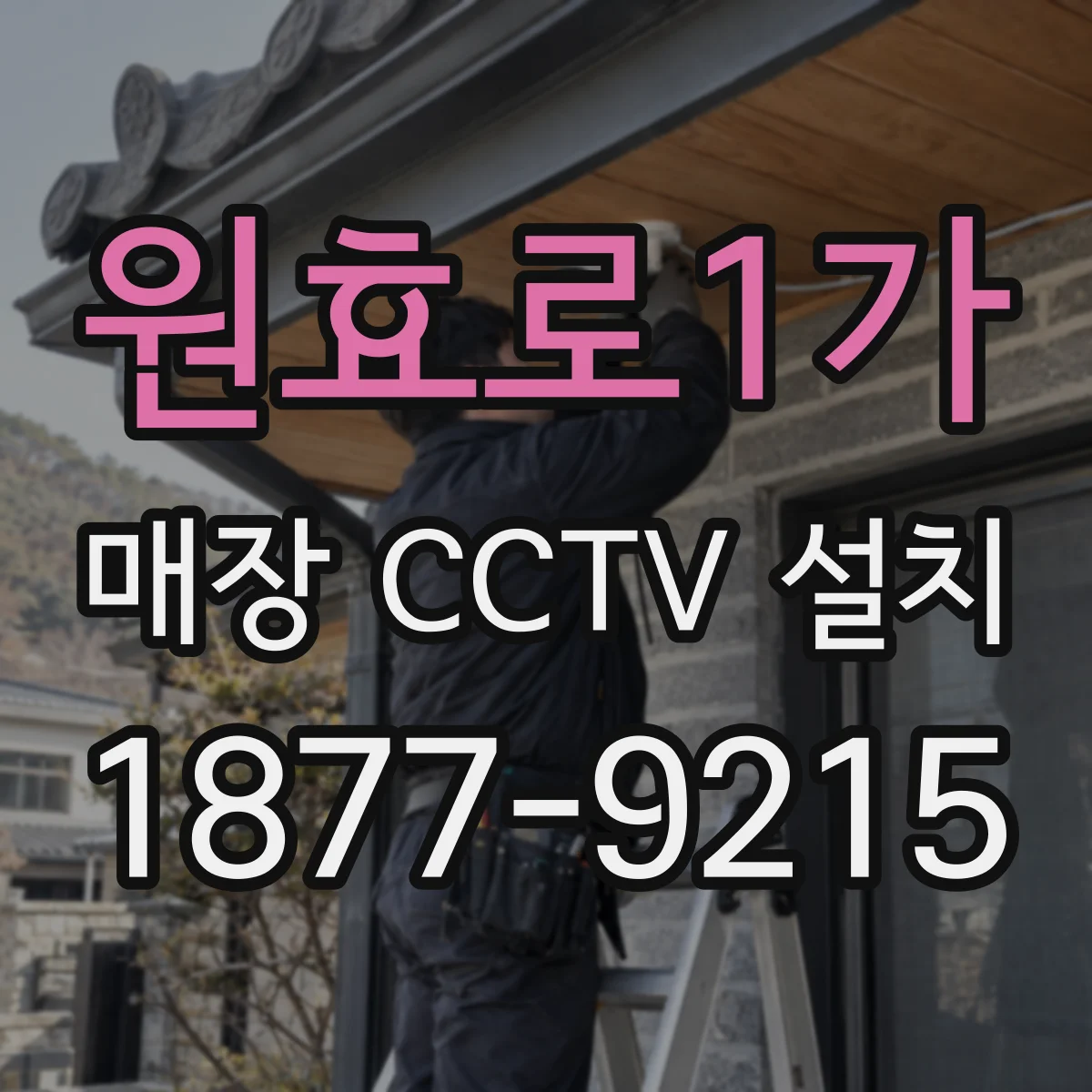 원효로1가 매장 CCTV 설치