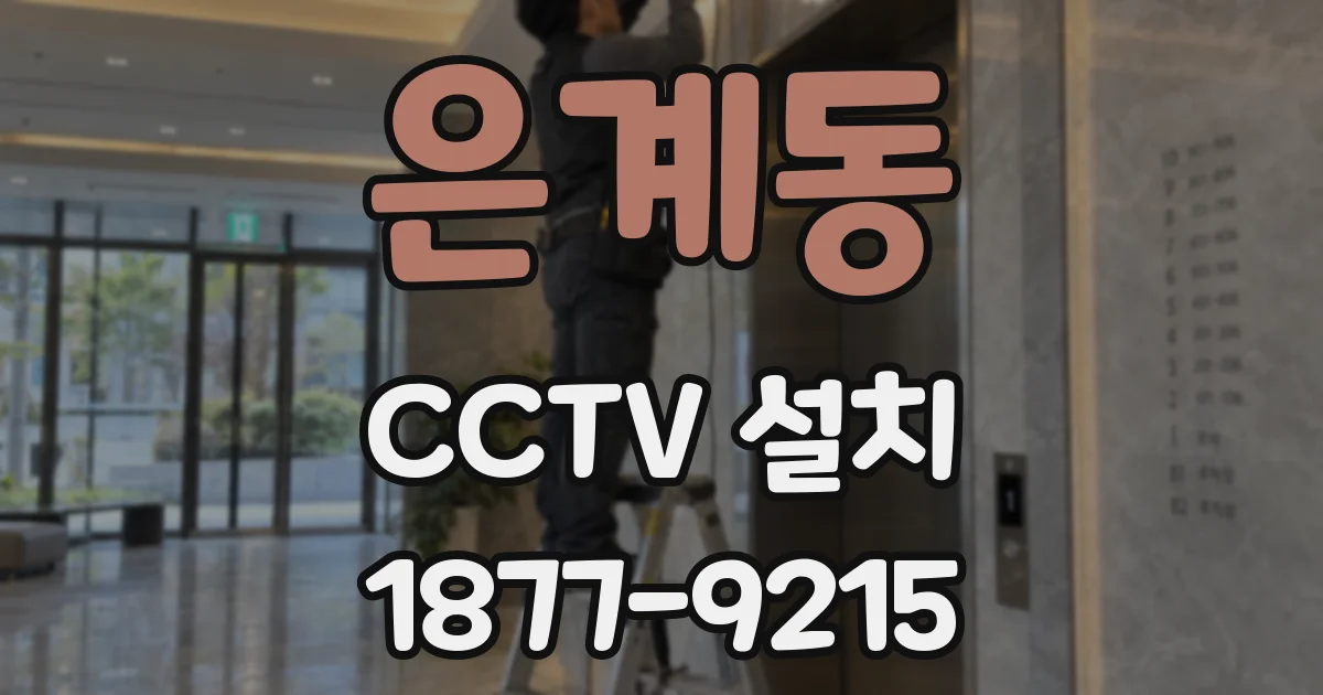 은계동 CCTV 설치