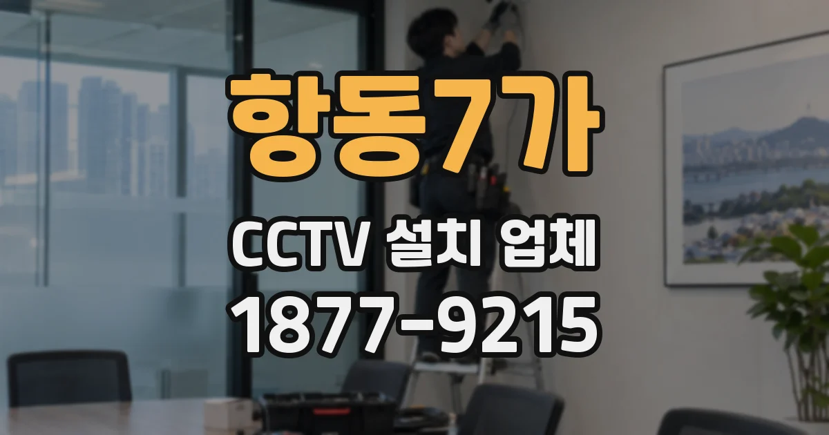 항동7가 CCTV 설치 업체