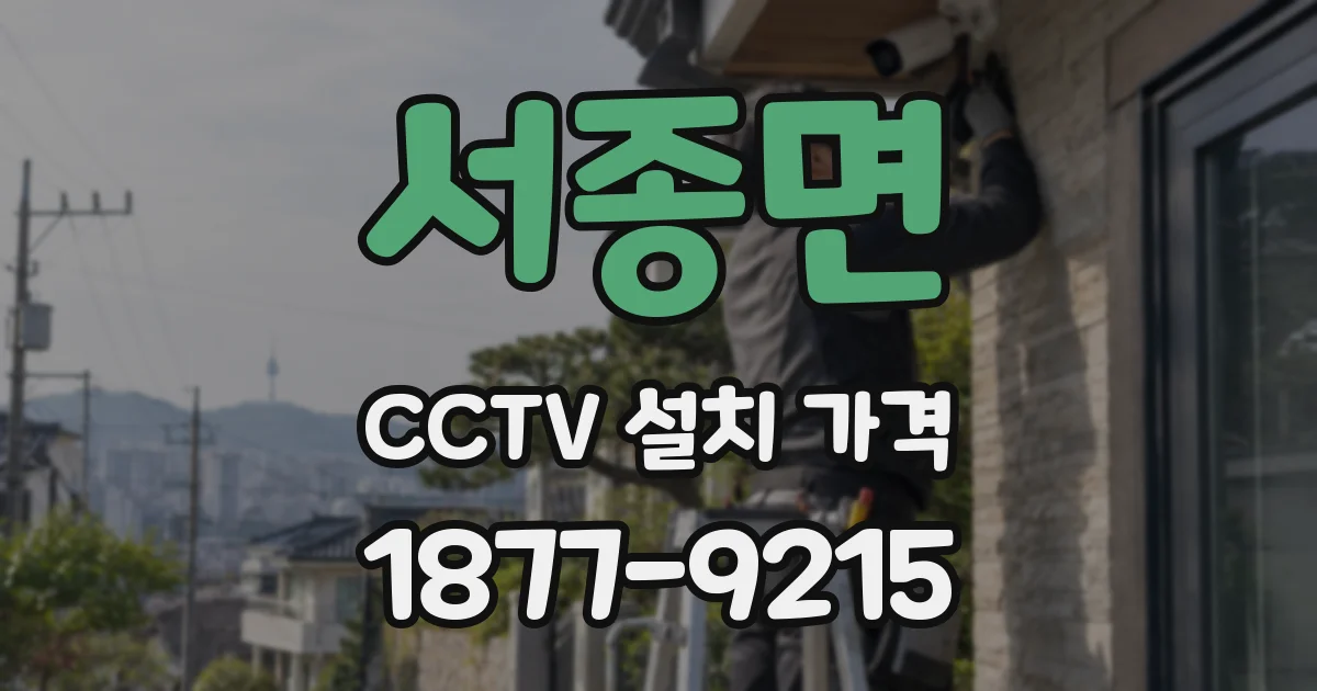 서종면 CCTV 설치 가격