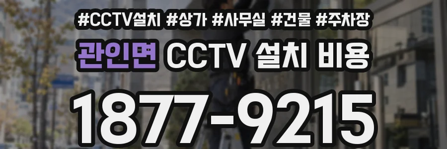 관인면 CCTV 설치 비용