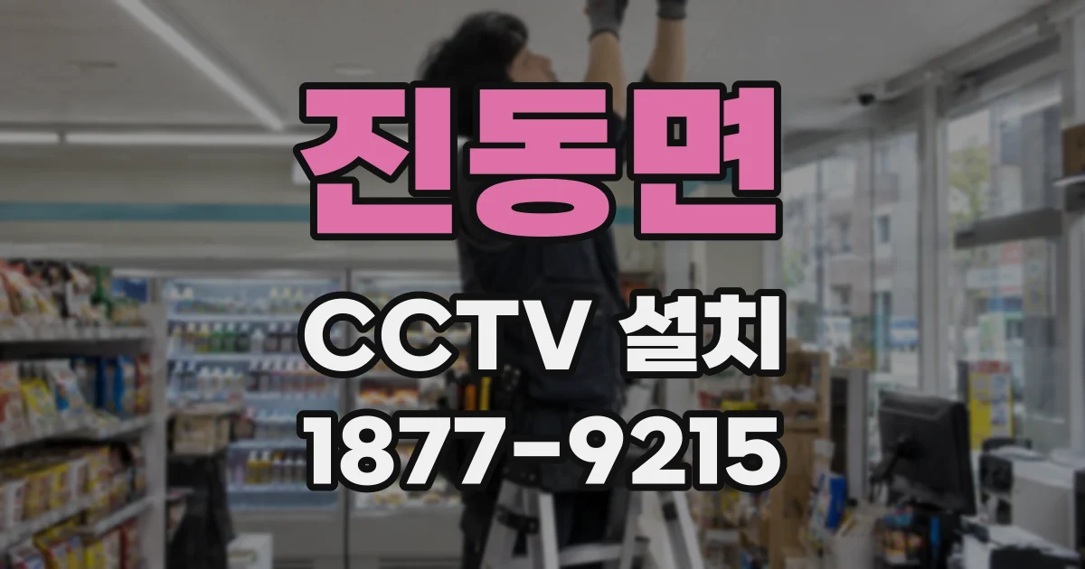 진동면 CCTV 설치