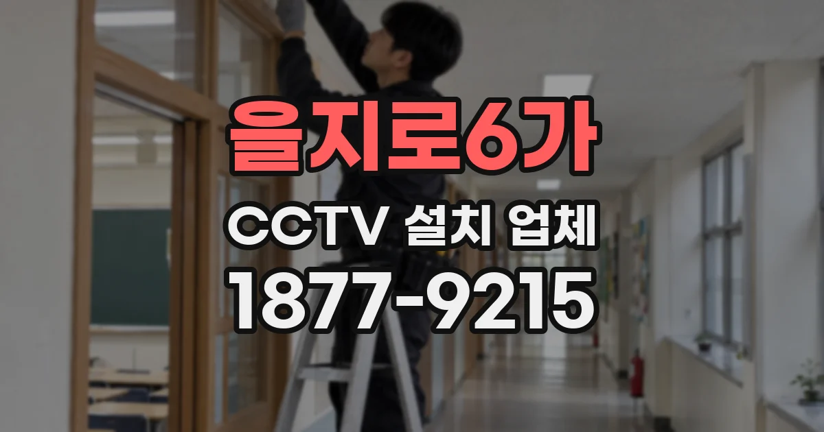 을지로6가 CCTV 설치 업체