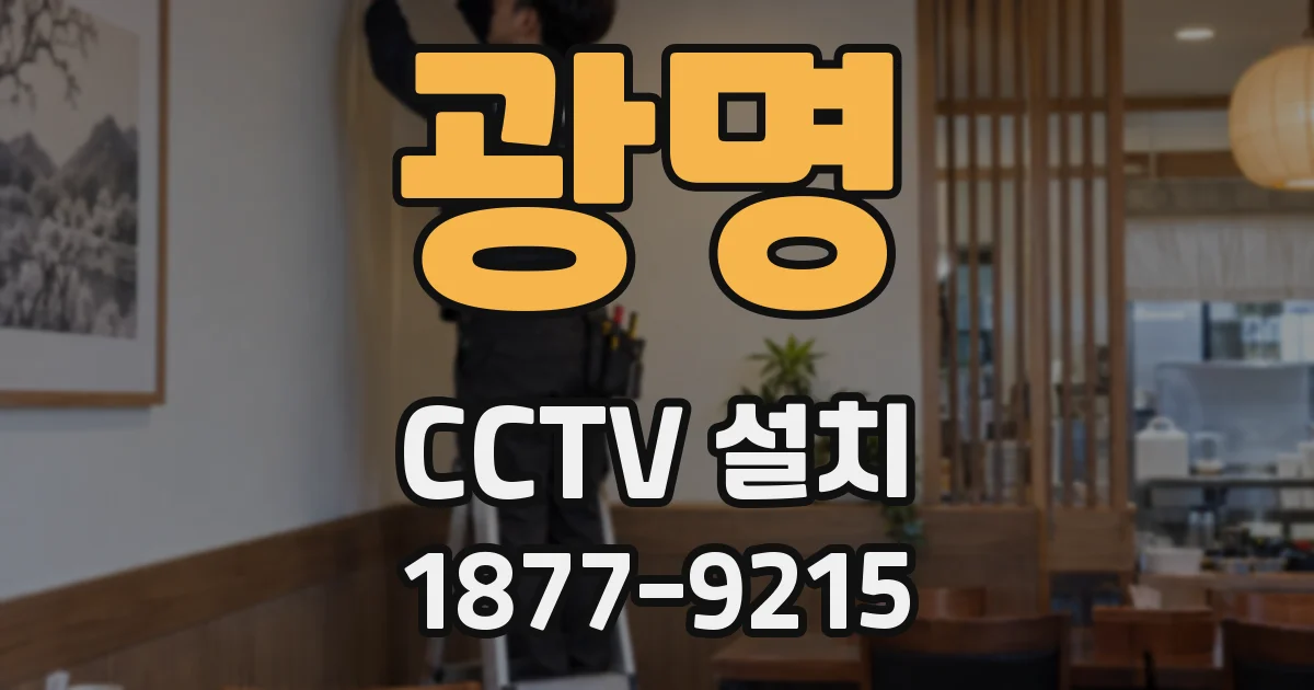 광명 CCTV 설치