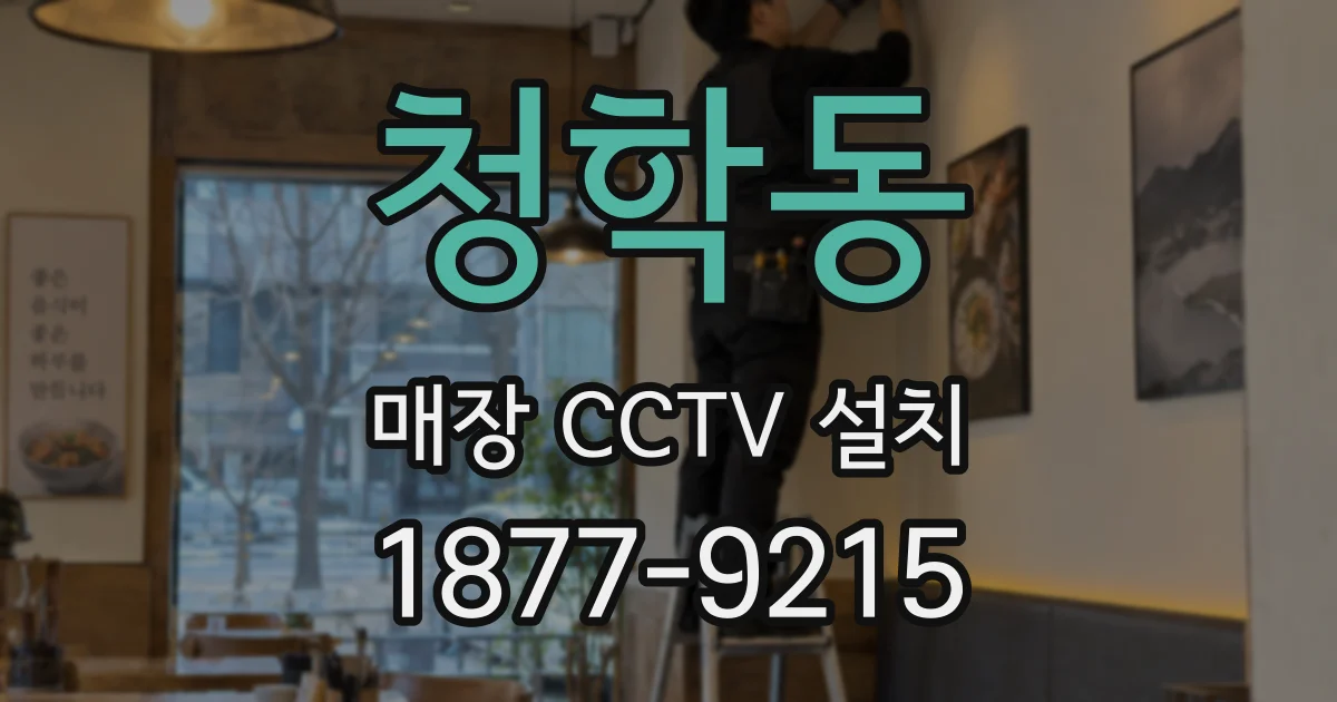 청학동 매장 CCTV 설치
