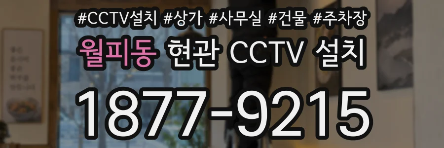 월피동 현관 CCTV 설치