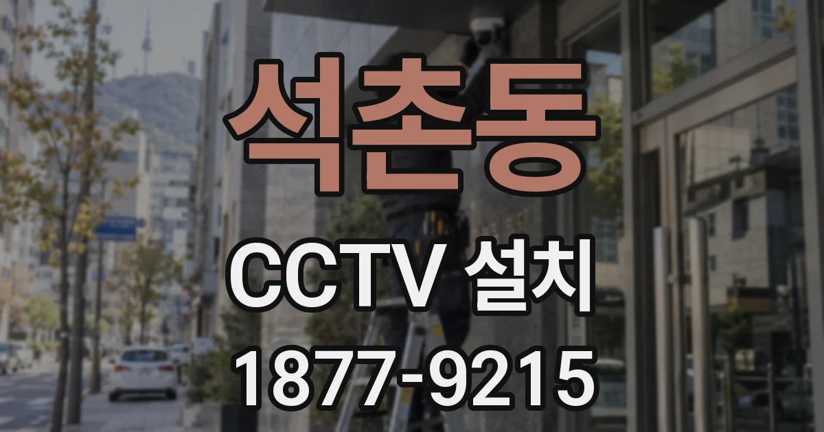 석촌동 CCTV 설치