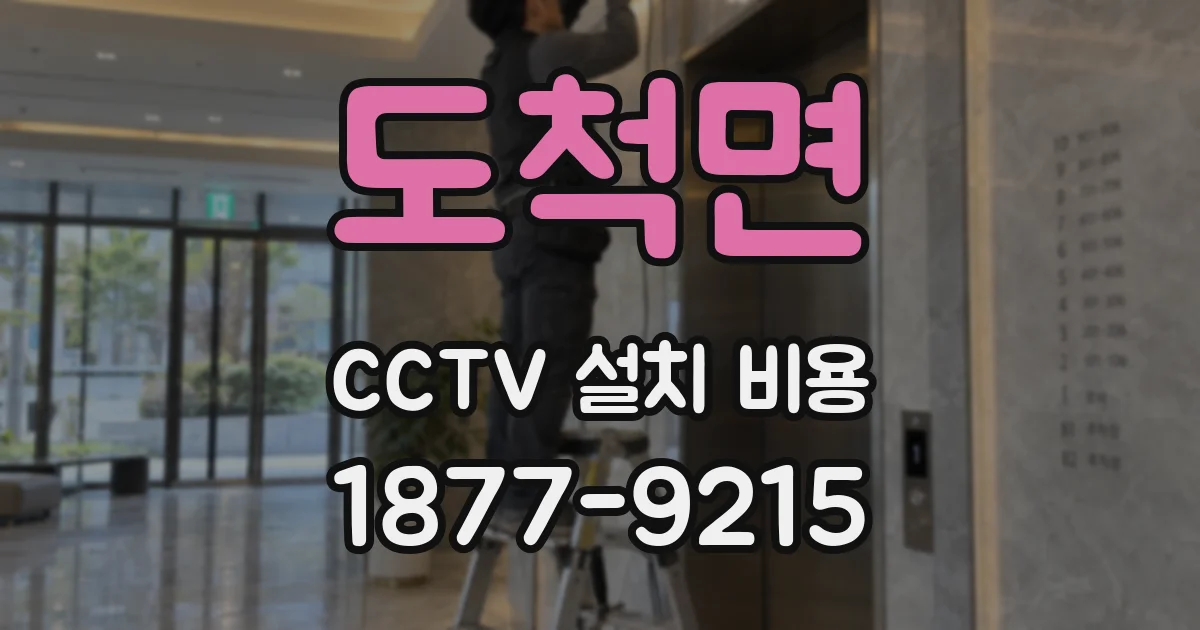 도척면 CCTV 설치 비용