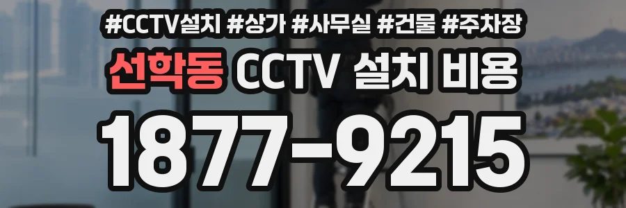 선학동 CCTV 설치 비용