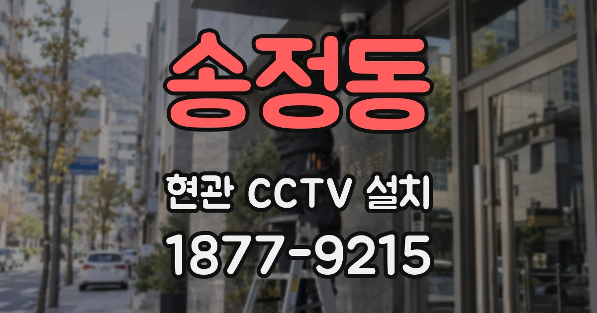 송정동 현관 CCTV 설치
