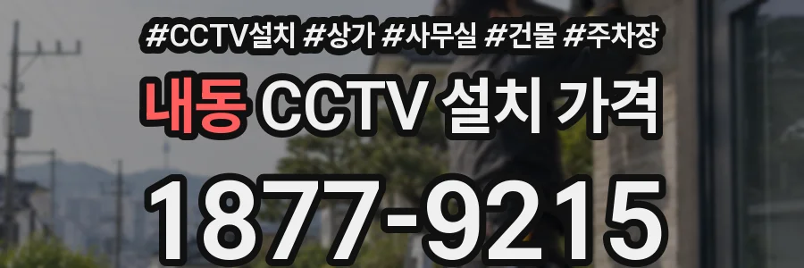 내동 CCTV 설치 가격