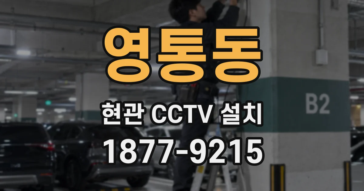 영통동 현관 CCTV 설치