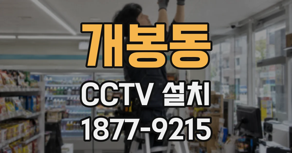 개봉동 CCTV 설치