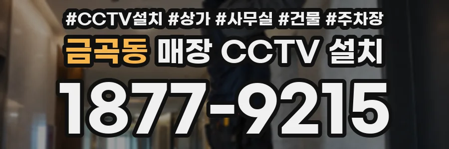 금곡동 매장 CCTV 설치