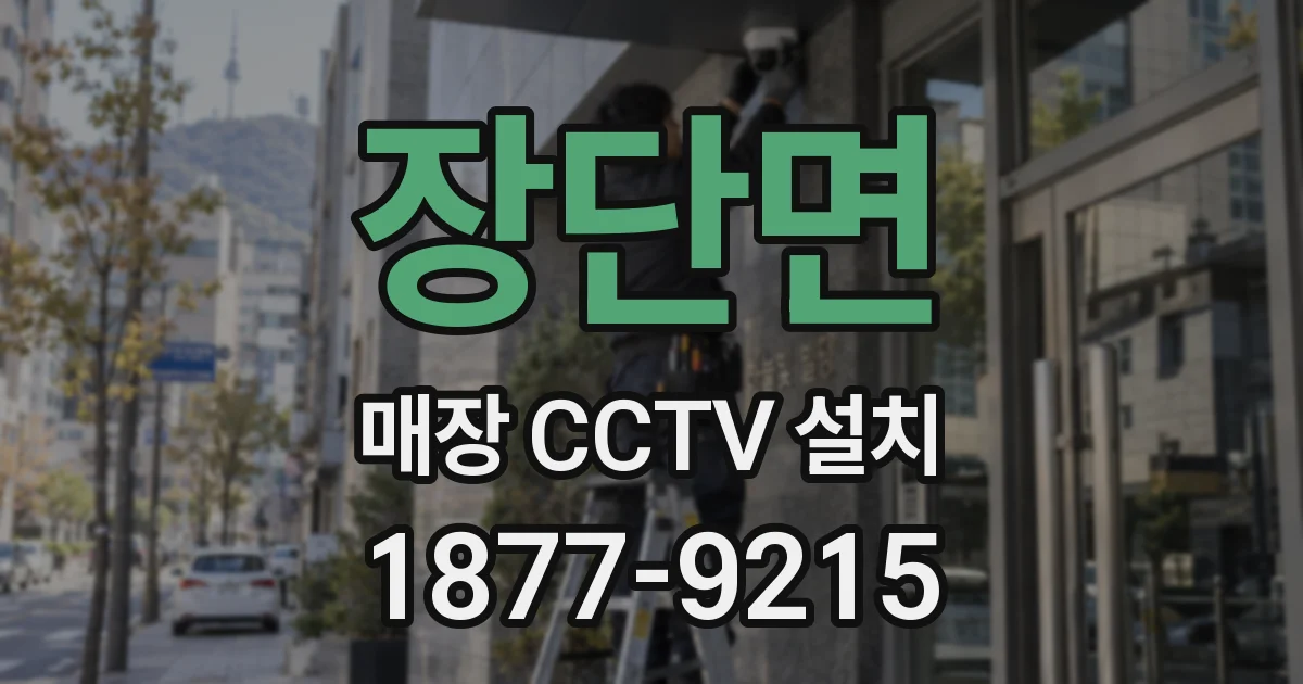 장단면 매장 CCTV 설치