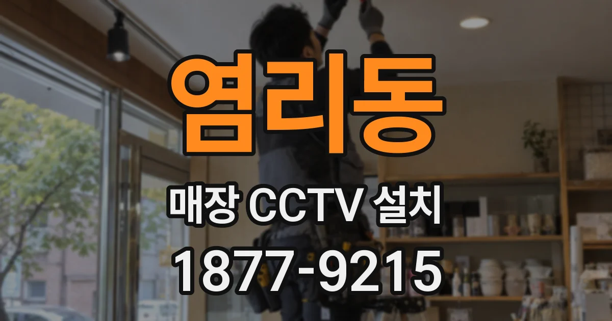 염리동 매장 CCTV 설치