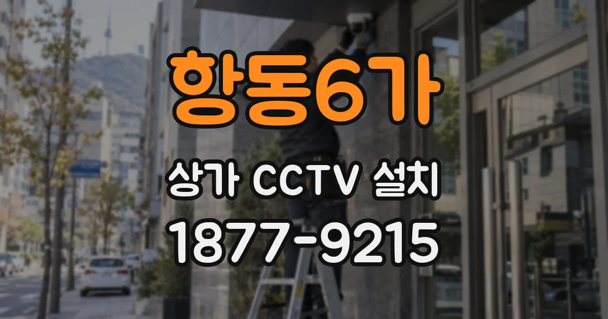 항동6가 상가 CCTV 설치