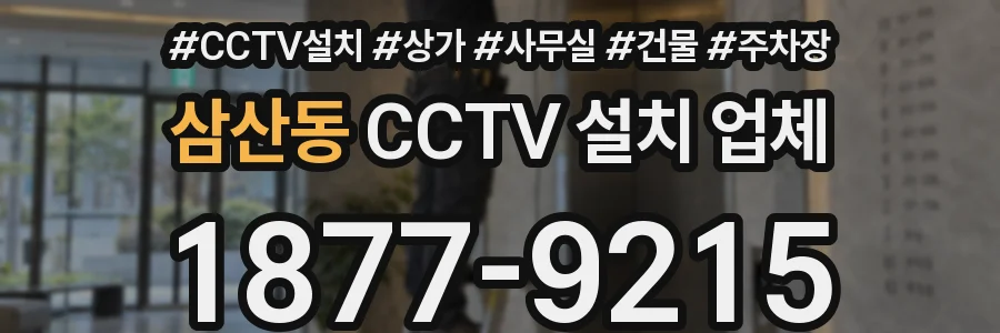 삼산동 CCTV 설치 업체