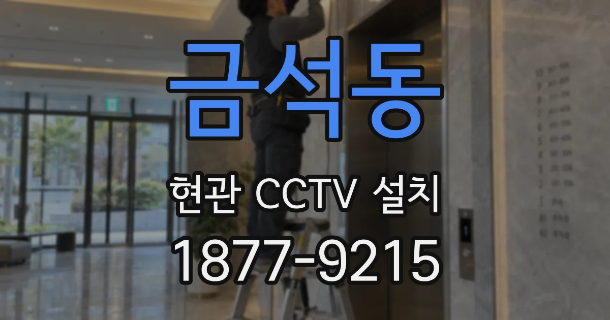 금석동 현관 CCTV 설치