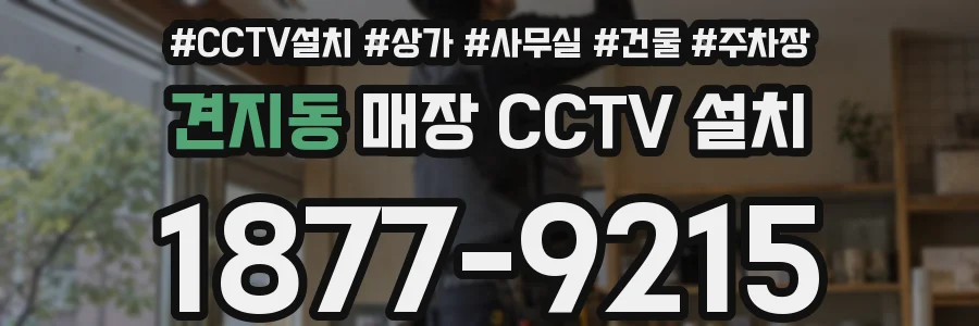 견지동 매장 CCTV 설치