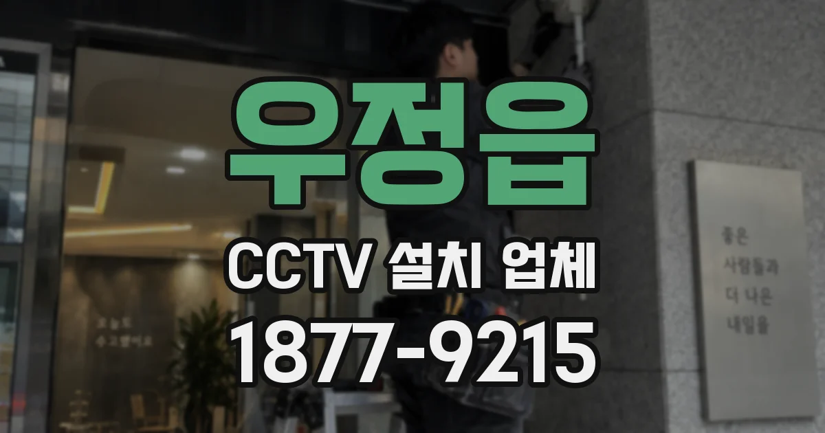우정읍 CCTV 설치 업체
