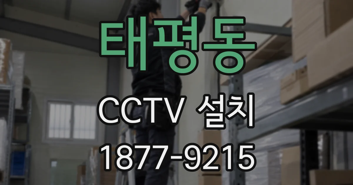 태평동 CCTV 설치