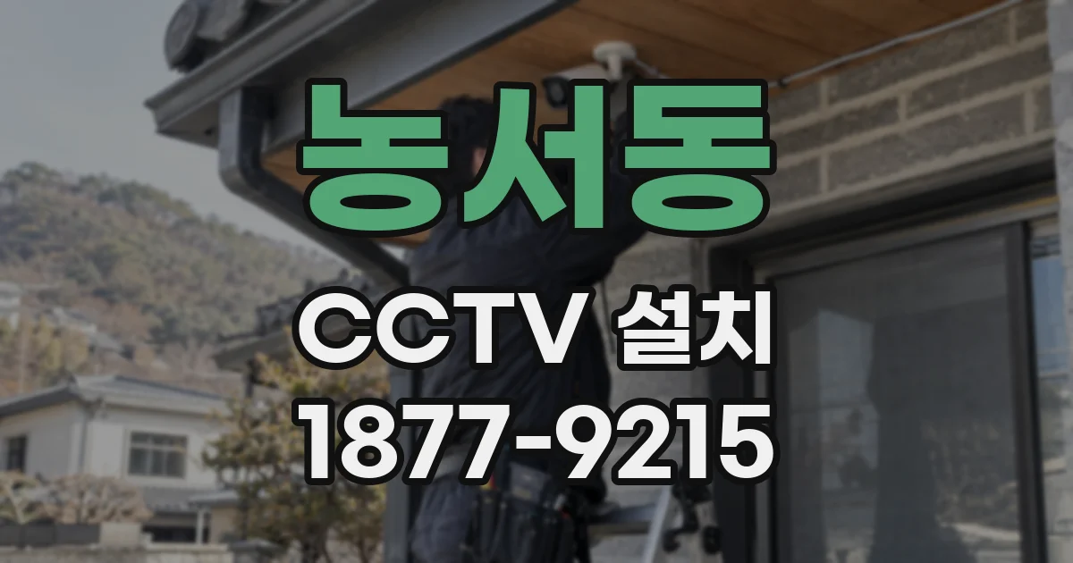 농서동 CCTV 설치