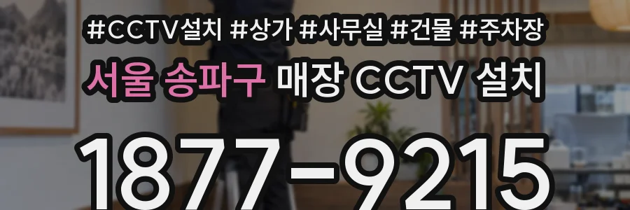 서울 송파구 매장 CCTV 설치