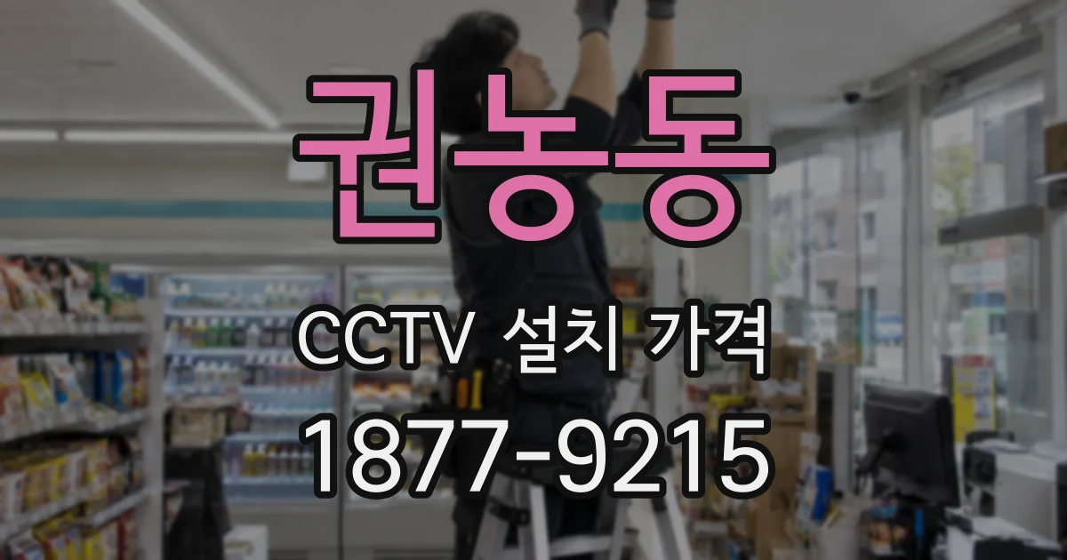 권농동 CCTV 설치 가격