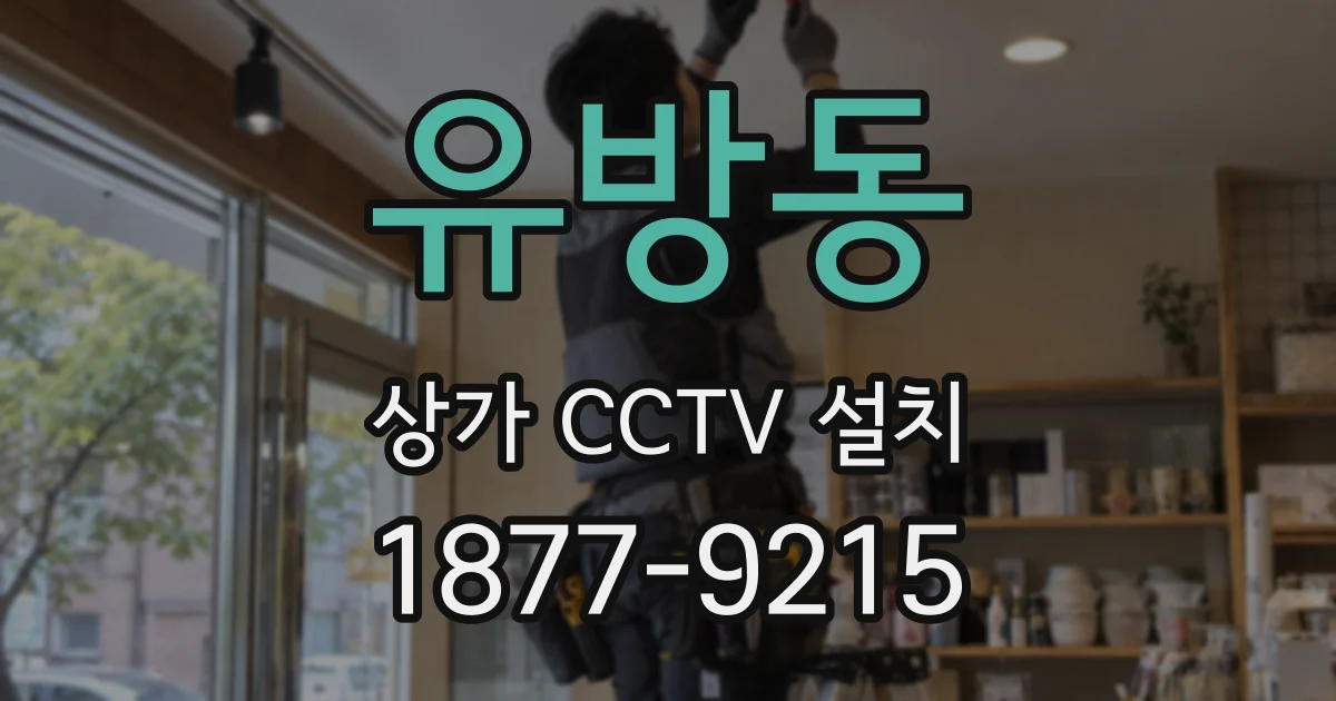유방동 상가 CCTV 설치