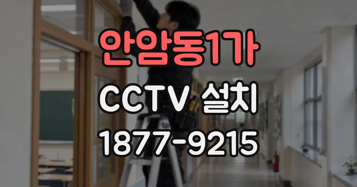 안암동1가 CCTV 설치