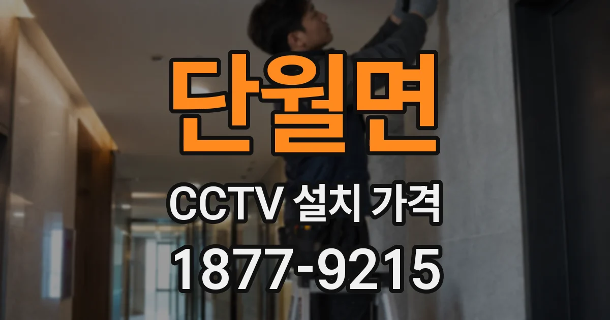 단월면 CCTV 설치 가격