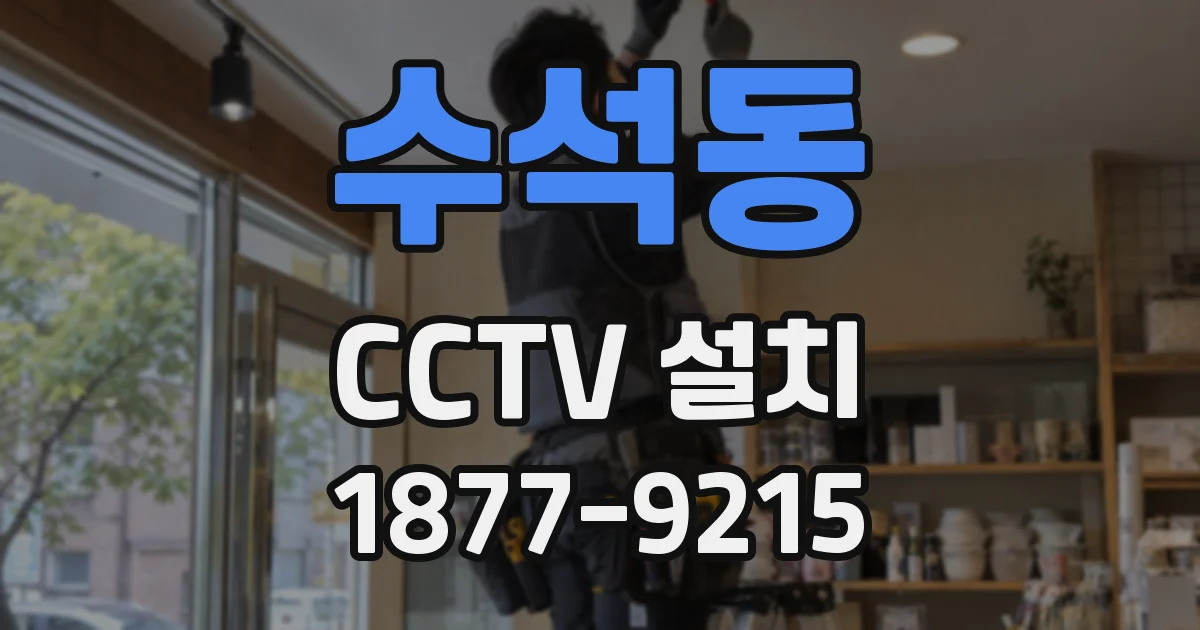 수석동 CCTV 설치