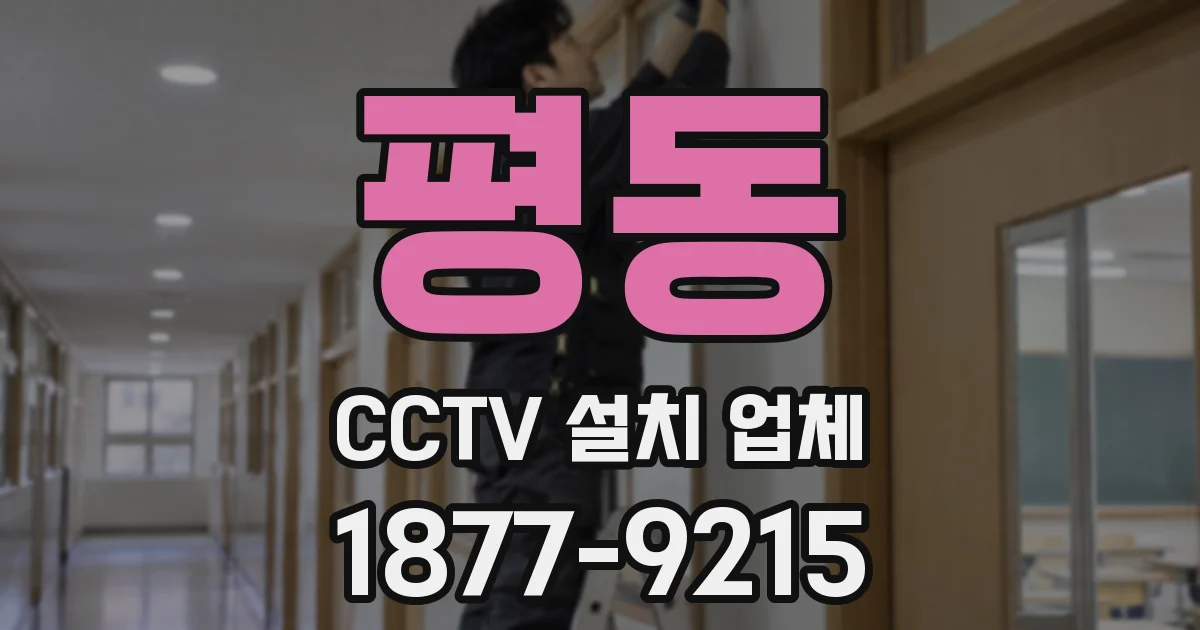 평동 CCTV 설치 업체