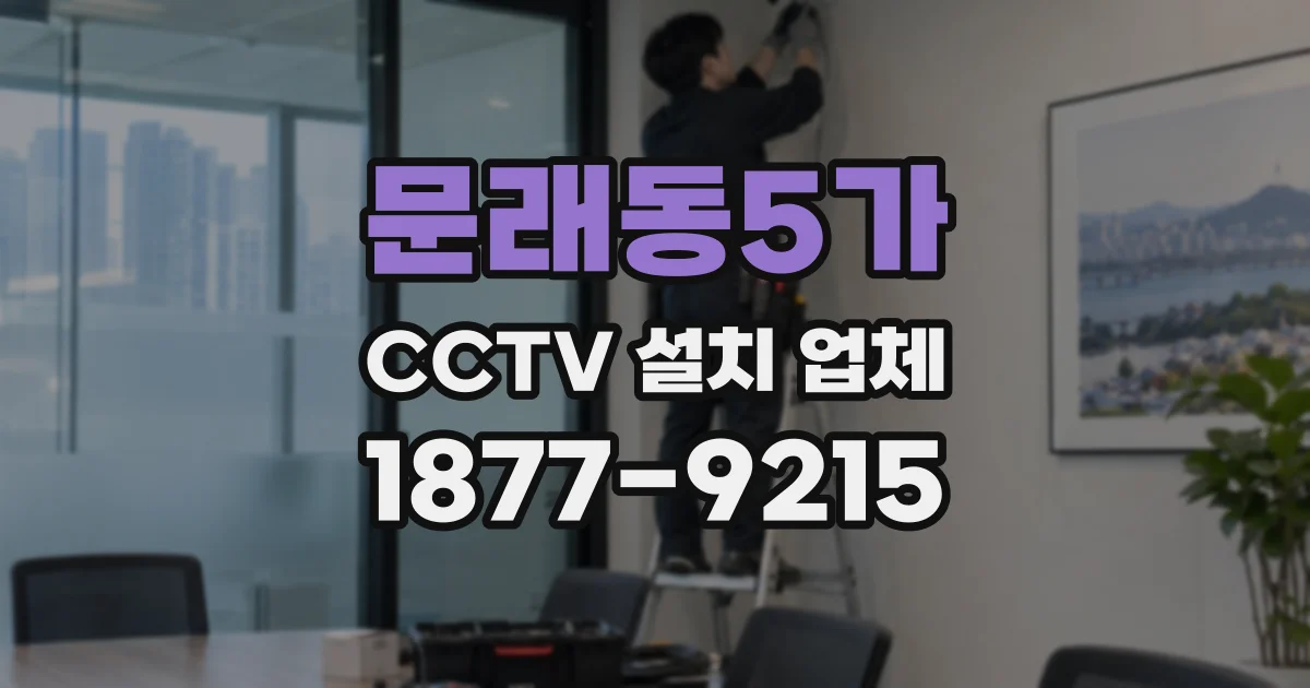 문래동5가 CCTV 설치 업체