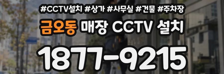 금오동 매장 CCTV 설치