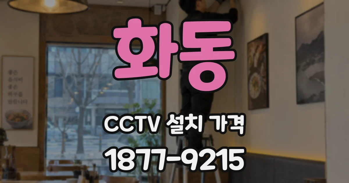 화동 CCTV 설치 가격