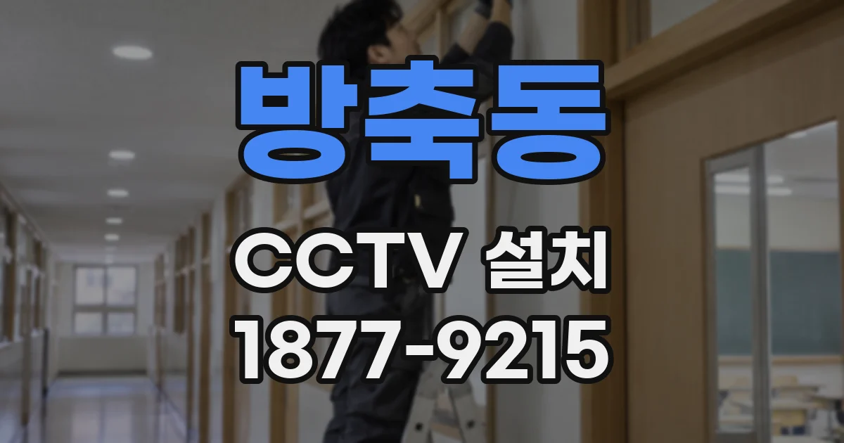 방축동 CCTV 설치