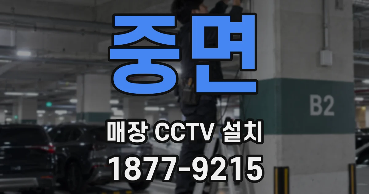 중면 매장 CCTV 설치