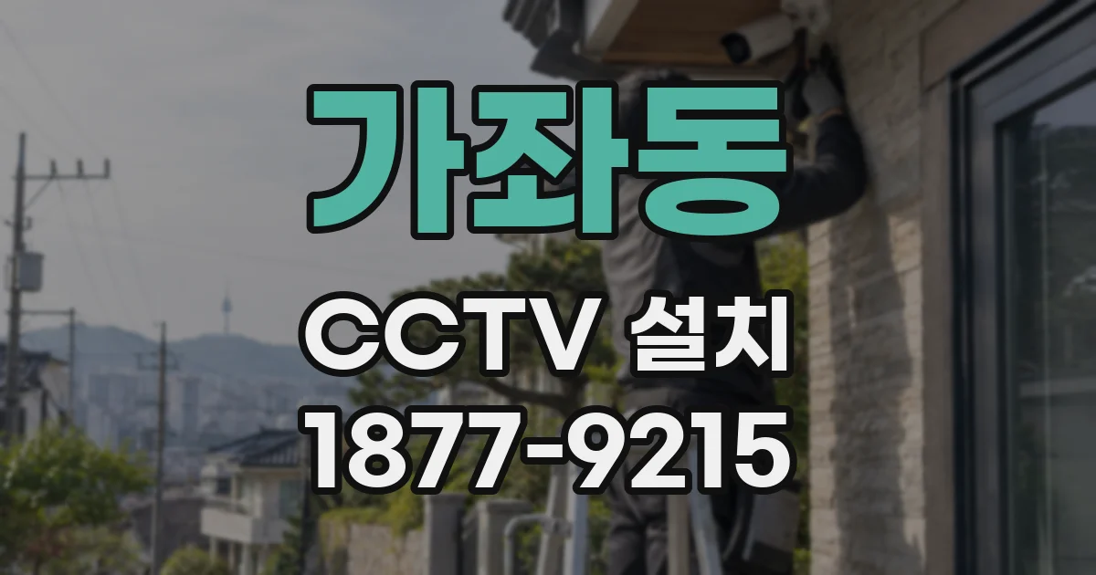 가좌동 CCTV 설치