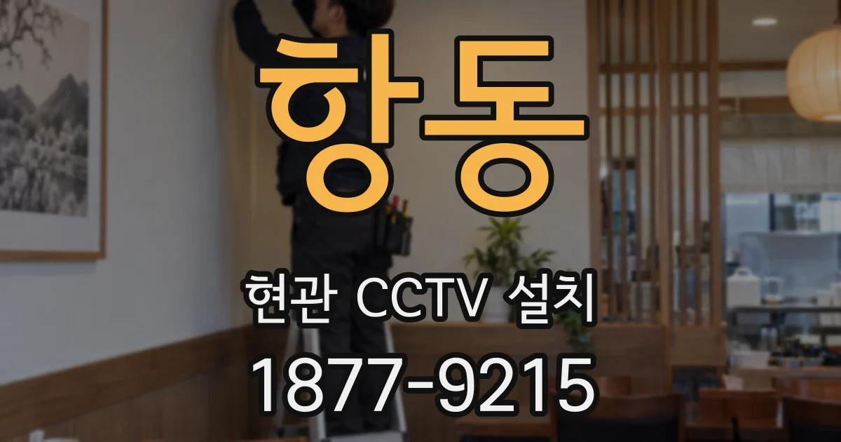 항동 현관 CCTV 설치