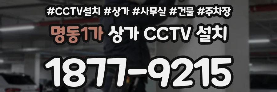 명동1가 상가 CCTV 설치