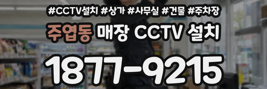 주엽동 매장 CCTV 설치